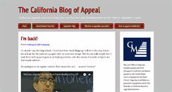 Desktop Screenshot of calblogofappeal.com