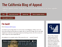 Tablet Screenshot of calblogofappeal.com
